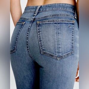 Rag & bone Nina high waist skinny jean in fire island, size 28